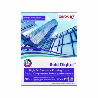 xerox™ Bold Digital Printing Paper, 100 Bright, 28 lb Bond Weight, 8.5 x 11, White, 500/Ream