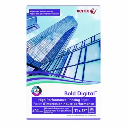 xerox™ Bold Digital Printing Paper, 98 Bright, 24 lb Bond Weight, 11 x 17, White, 500/Ream
