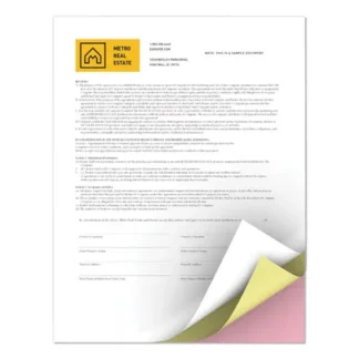 xerox™ Revolution Carbonless 3-Part Paper, 8.5 x 11, White/Canary/Pink, 5,000/Carton