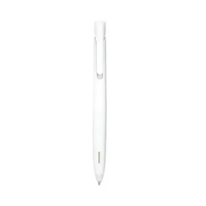 Zebra® bLen Gel Pen, Retractable, Fine 0.7 mm, Black Ink, White Barrel, Dozen