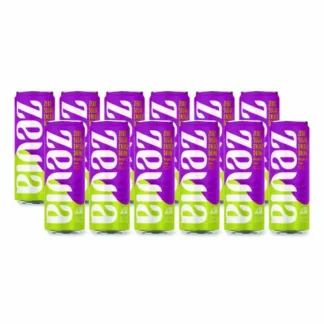Zevia® Zero Sugar Naturally Sweetened Energy Drink, Raspberry Lime, 12 oz Can, 12/Carton