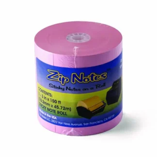 Zip Notes™ Dispenser Refill Roll, Pink, Unruled, Approx. 600 Sheets, 3" x 150 ft Roll