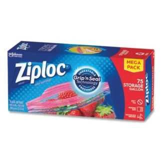 Ziploc® Seal Top Bags, Gallon Size, 75 Count, Clear